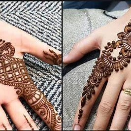 Bail Mehndi Design for Front Hand