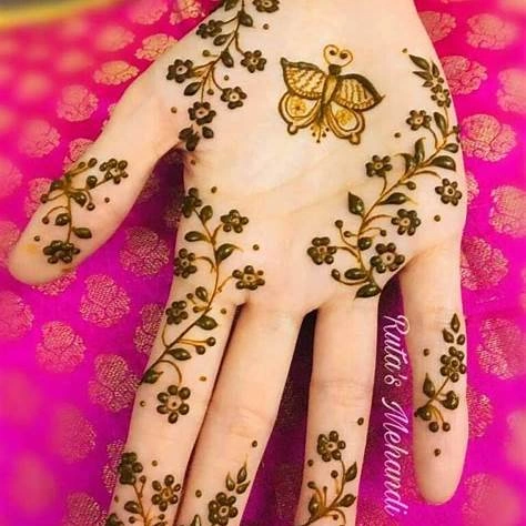 Butterfly or Teddy Bear Mehndi