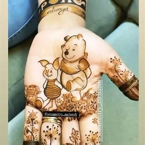 Butterfly or Teddy Bear Mehndi