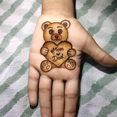 Butterfly or Teddy Bear Mehndi