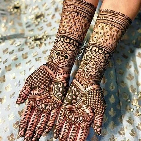 Cute Mehndi Design Easy Full Hand