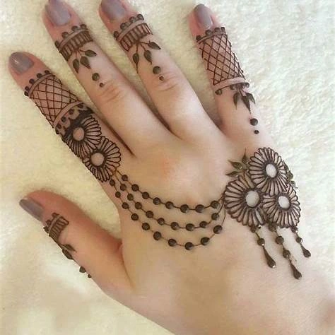 Cute Mehndi Design Easy and Beautiful