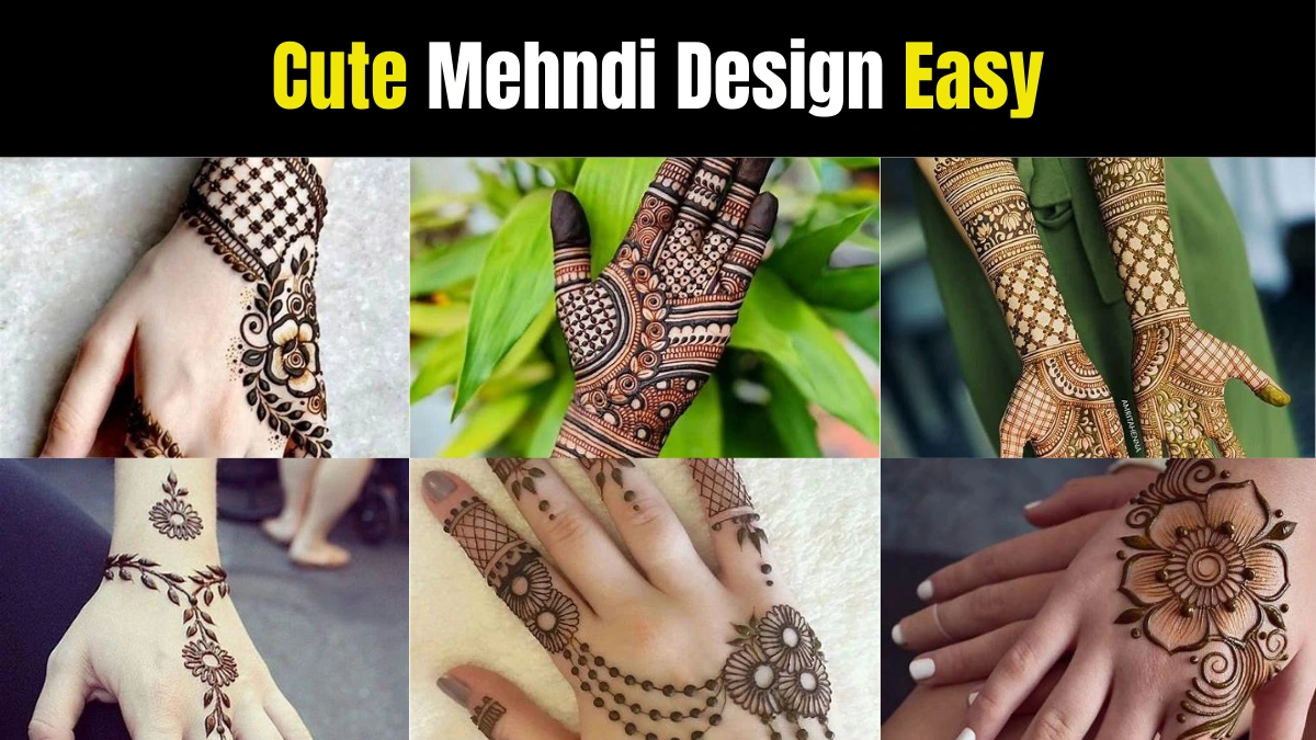 Cute Mehndi Design Easy