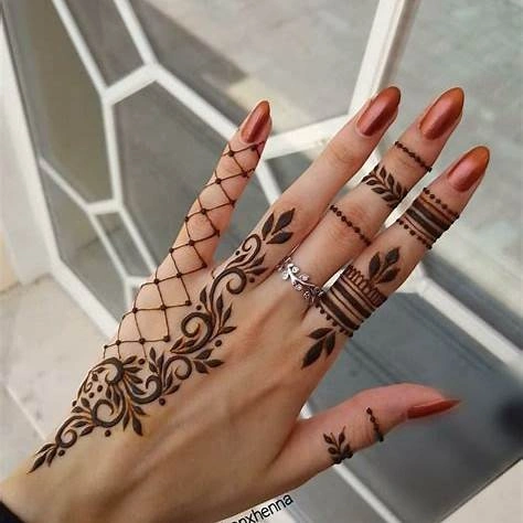 Finger Mehndi Patterns