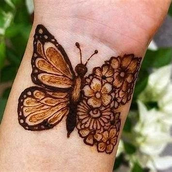 New Butterfly Mehndi Designs