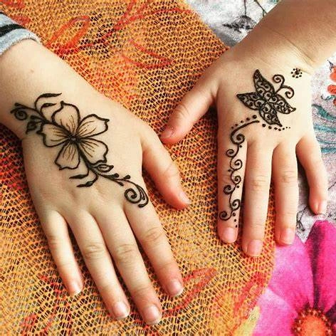 Parent-Child Matching Mehndi