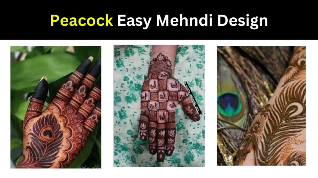 Peacock Easy Mehndi Design