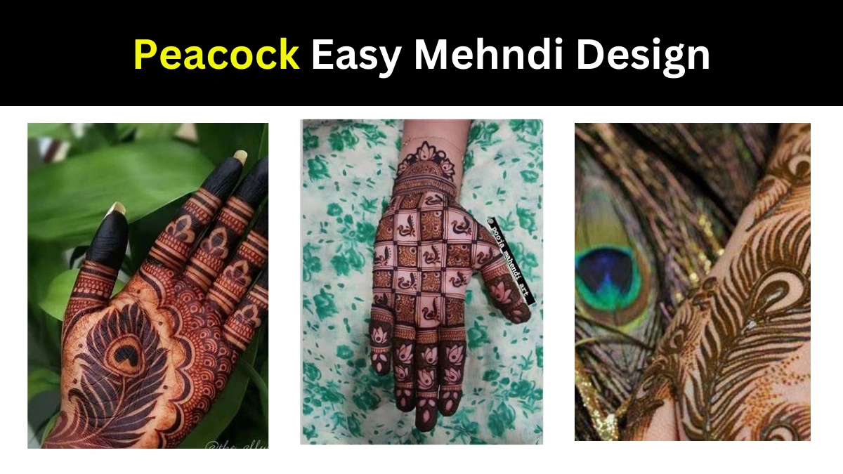 Peacock Easy Mehndi Design