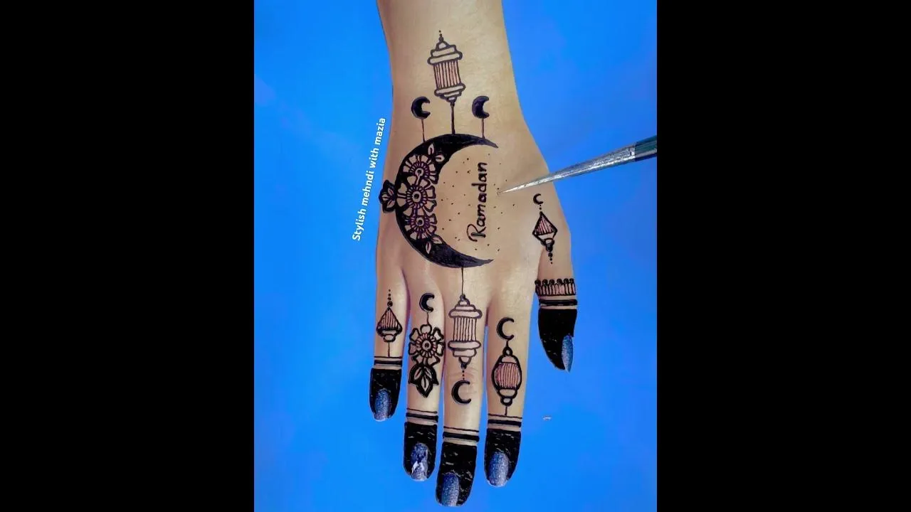 Ramadan Mubarak Mehndi Design