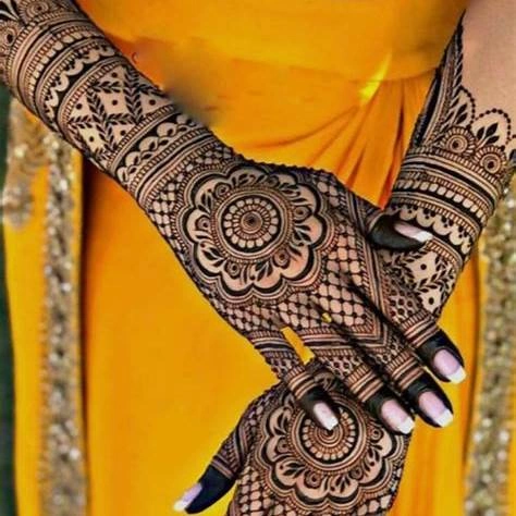 Traditional Indian Bridal Mehndi Design