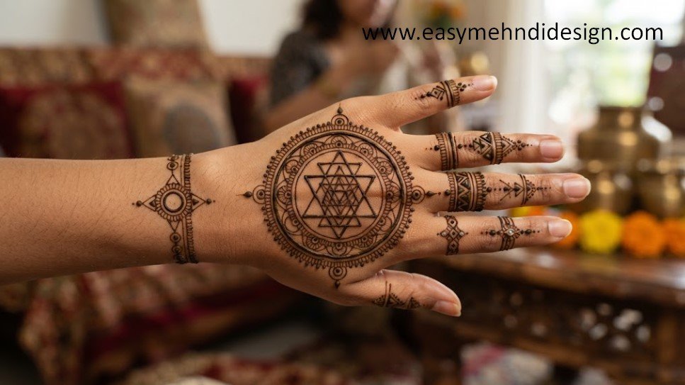 Stylish Back Hand Mehndi Design