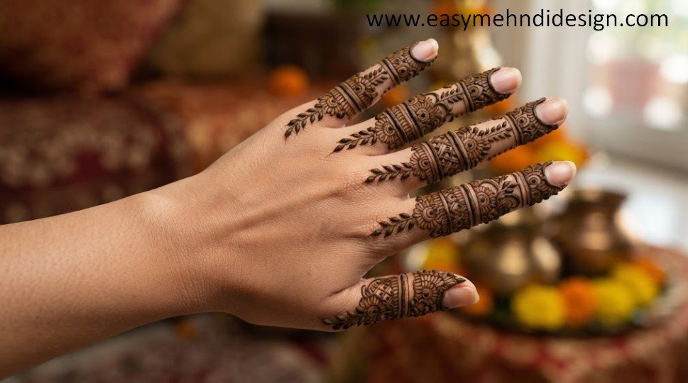 Stylish Back Hand Mehndi Design