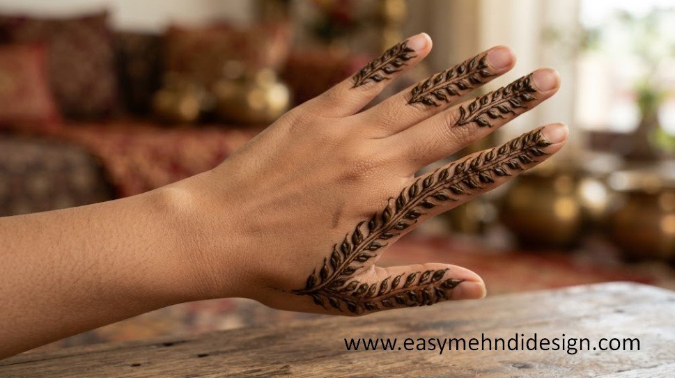 Stylish Back Hand Mehndi Design