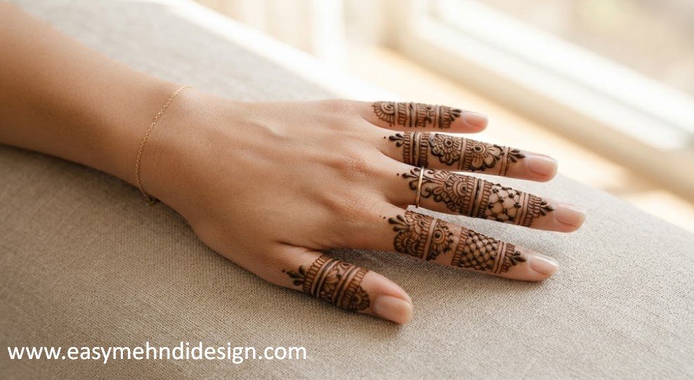 Stylish Back Hand Mehndi Design