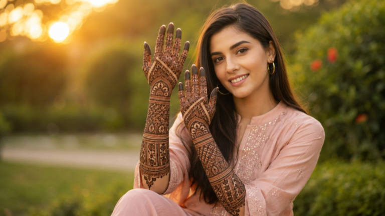 Front Hand Simple Mehndi Design