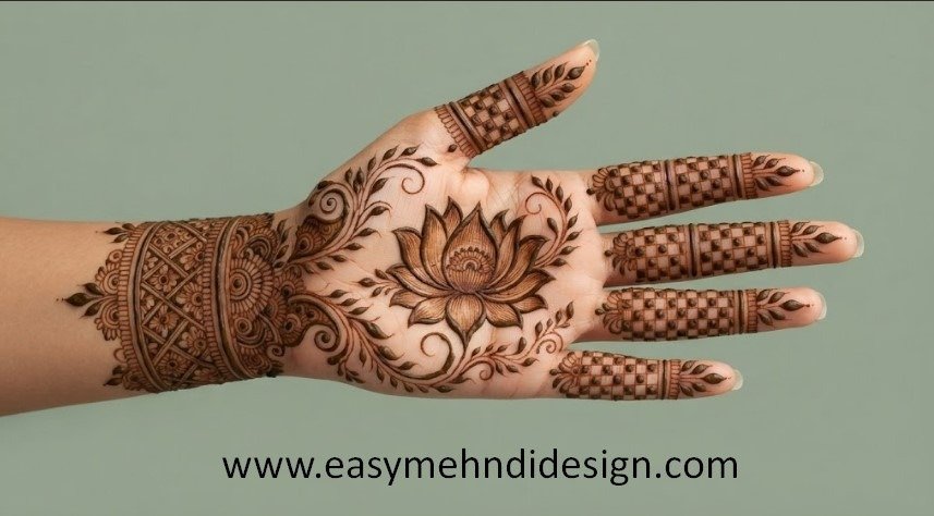 Front Hand Simple Mehndi Design