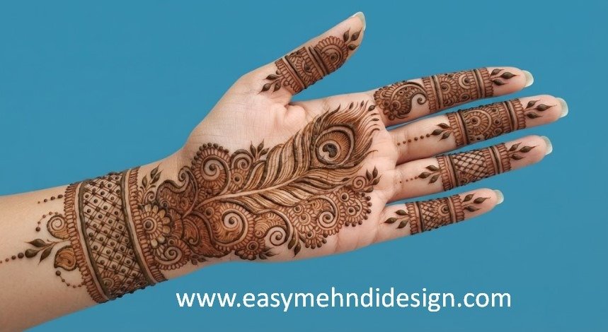 Front Hand Simple Mehndi Design