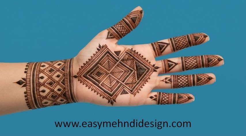 Front Hand Simple Mehndi Design