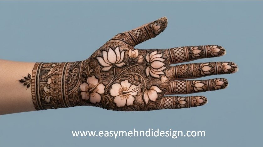 Front Hand Simple Mehndi Design