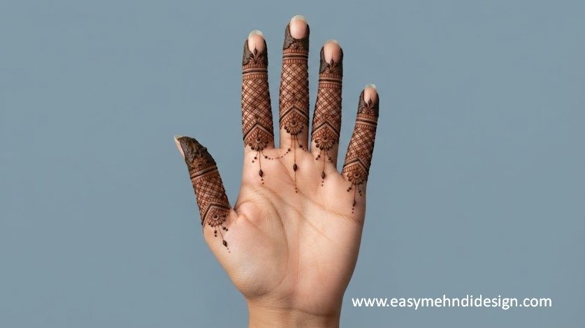 Front Hand Simple Mehndi Design