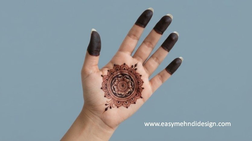 Front Hand Simple Mehndi Design