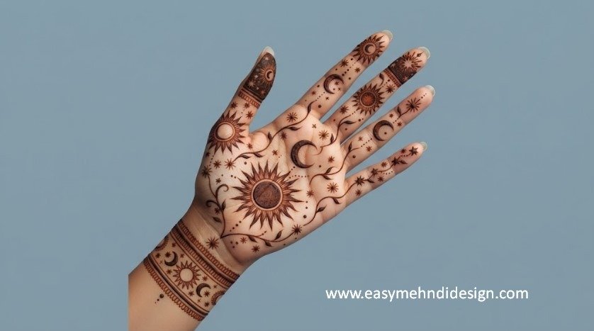 Front Hand Simple Mehndi Design
