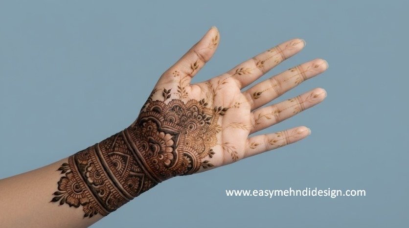 Front Hand Simple Mehndi Design