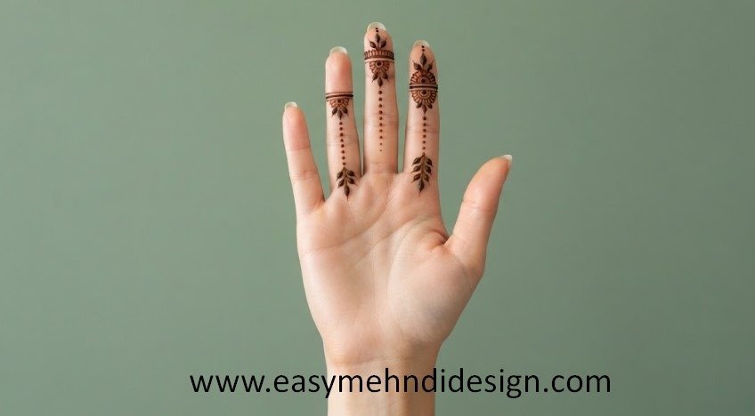 Front Hand Simple Mehndi Design