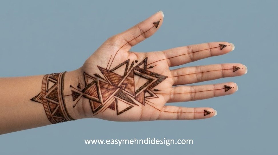 Front Hand Simple Mehndi Design