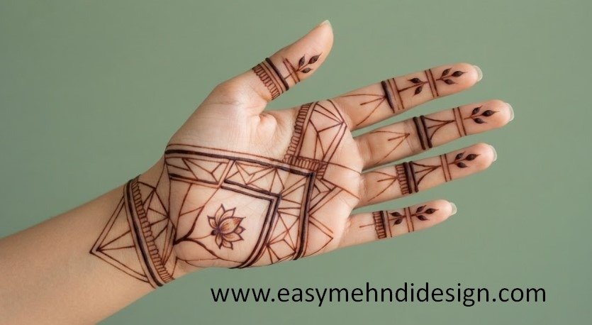 Front Hand Simple Mehndi Design