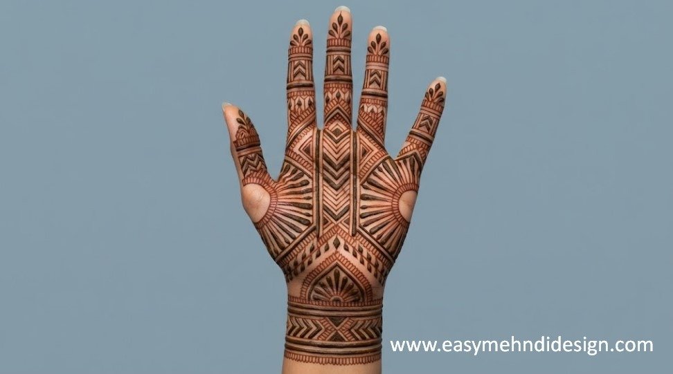 Front Hand Simple Mehndi Design