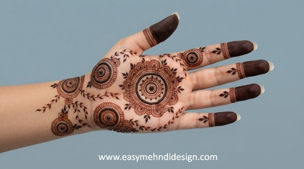 Front Hand Simple Mehndi Design