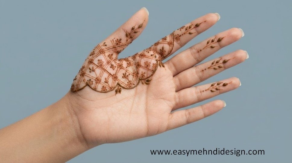 Front Hand Simple Mehndi Design