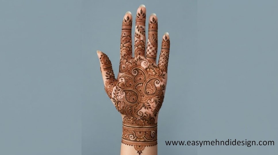 Front Hand Simple Mehndi Design