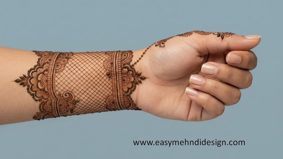 Front Hand Simple Mehndi Design