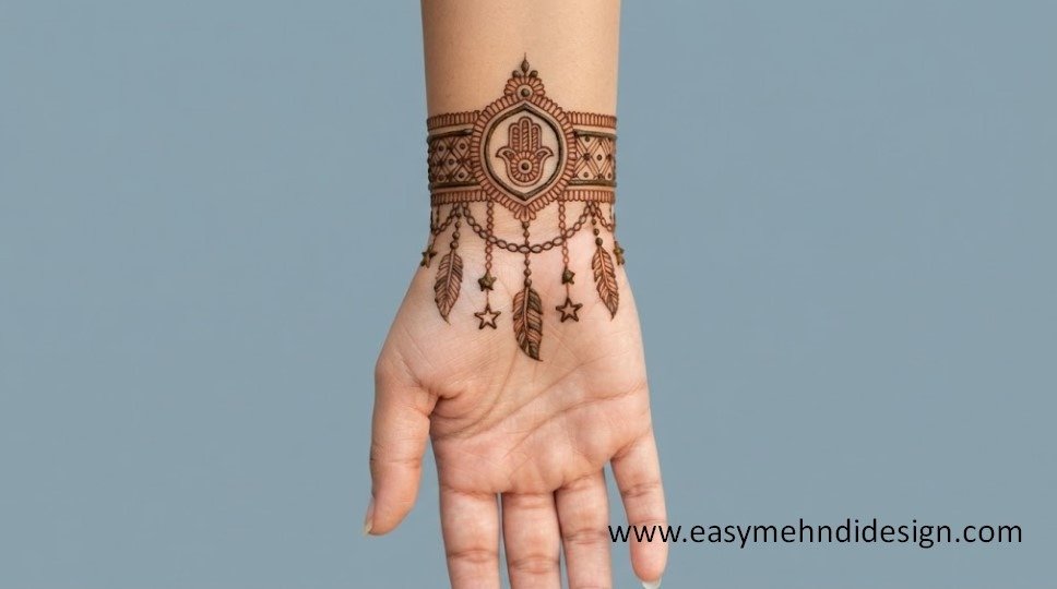 Front Hand Simple Mehndi Design