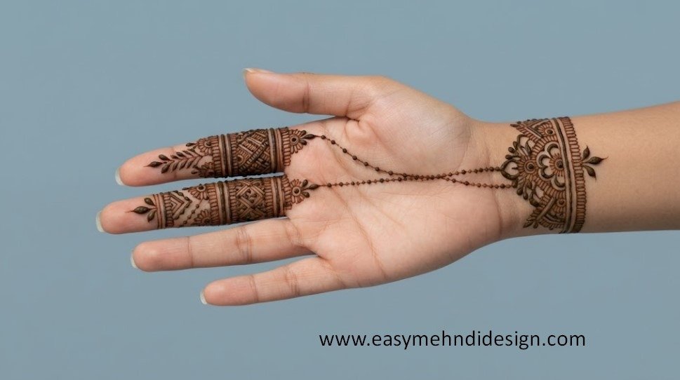 Front Hand Simple Mehndi Design