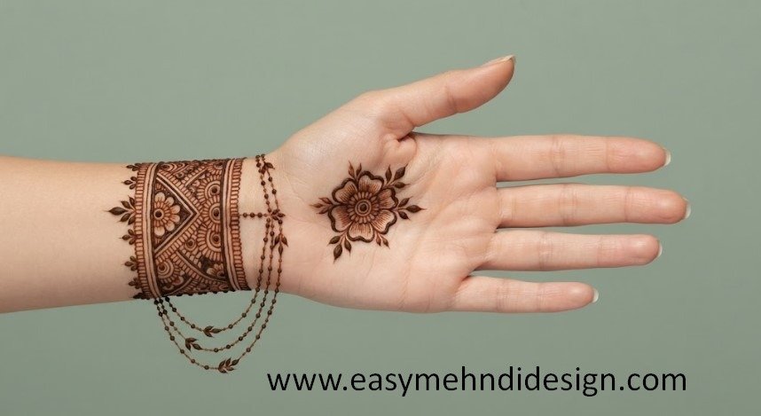 Front Hand Simple Mehndi Design