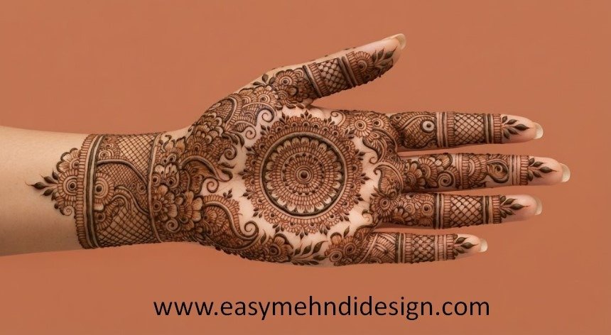 Front Hand Simple Mehndi Design
