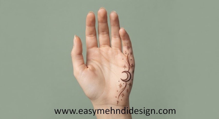 Front Hand Simple Mehndi Design